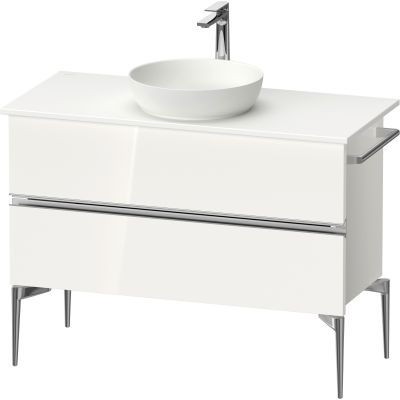 Duravit Sivida szafka 104,5x47,5x54,8 cm podumywalkowa wisząca biała-chrom SV4659010220000