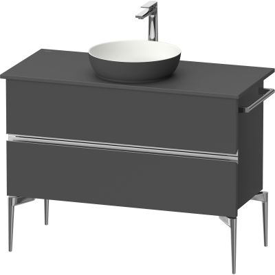 Duravit Sivida szafka 104,5x47,5x54,8 cm podumywalkowa wisząca grafitowa-chrom SV4659010490000