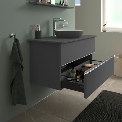 Duravit Sivida szafka 104,5x47,5x54,8 cm podumywalkowa wisząca grafitowa-chrom SV4659010490000