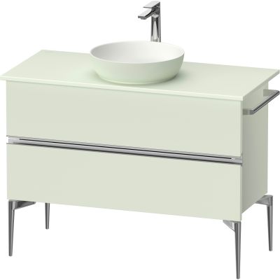 Duravit Sivida szafka 104,5x47,5x54,8 cm podumywalkowa wisząca zielona-chrom SV4659010HH0000