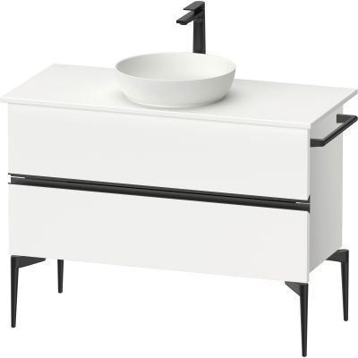 Duravit Sivida szafka 104,5x47,5x54,8 cm podumywalkowa wisząca biała-czarna SV46590BD180000