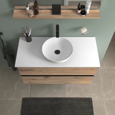 Duravit Sivida szafka 104,5x47,5x54,8 cm podumywalkowa wisząca czarna-dąb SV46590BD550000