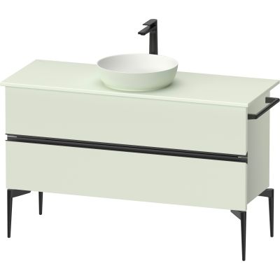 Duravit Sivida szafka 124,5x47,5x54,8 cm podumywalkowa wisząca czarna-zielona SV46600BDHH0000