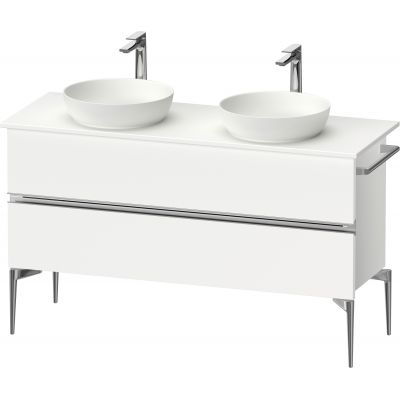 Duravit Sivida szafka 131,5x47,5x54,8 cm podumywalkowa wisząca biała-chrom SV4661010180000