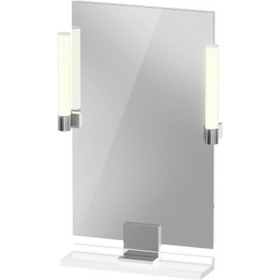 Duravit Sivida lustro 45x65 cm prostokątne z oświetleniem biały-chrom SV7420010220000