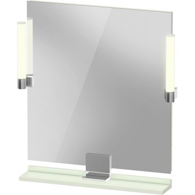 Duravit Sivida lustro 65x65 cm kwadratowe z oświetleniem chrom-zielony SV7421010HH0000