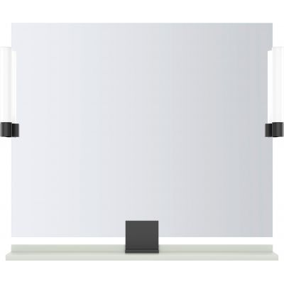 Duravit Sivida lustro 85x65 cm prostokątne z oświetleniem czarny-zielony SV74220BDHH0000