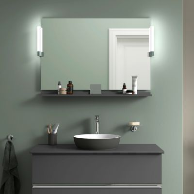 Duravit Sivida lustro 105x65 cm prostokątne z oświetleniem chrom-grafit SV7423010490000