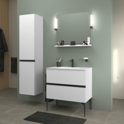 Duravit Sivida półka 80 cm biała-czarna SV74320BD180000