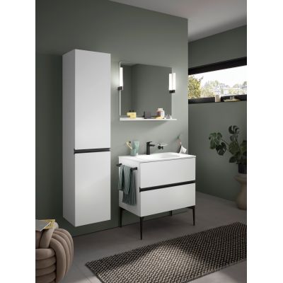 Duravit Sivida półka 80 cm biała-czarna SV74320BD180000