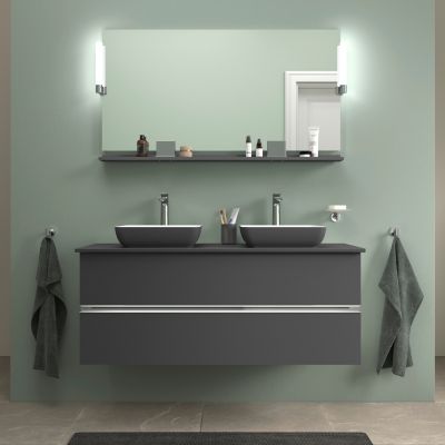 Duravit Sivida półka 128 cm grafitowa-chrom SV7435010490000