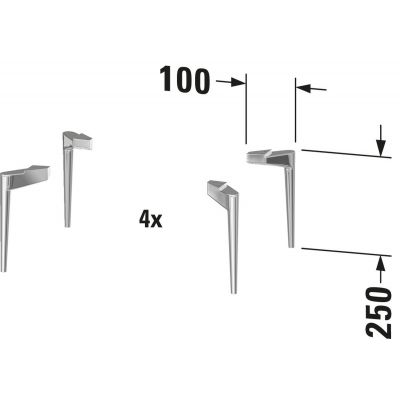 Duravit Sivida nóżki SV9053010100000