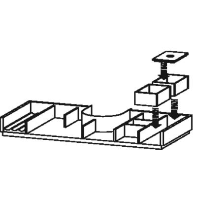 Duravit L-Cube organizer do szafki 122 cm klon UV982307878