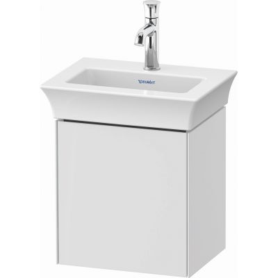 Duravit White Tulip szafka 38,4 cm podumywalkowa wisząca prawa biały wysoki połysk WT4240R8585