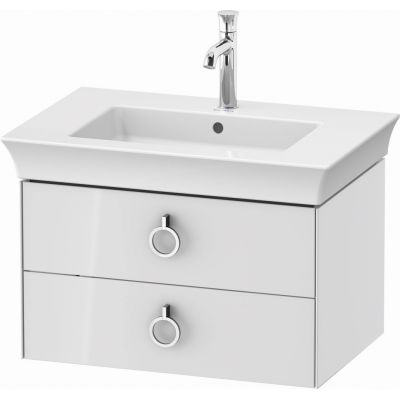 Duravit White Tulip szafka 68,4 cm podumywalkowa wisząca biały wysoki połysk WT435108585