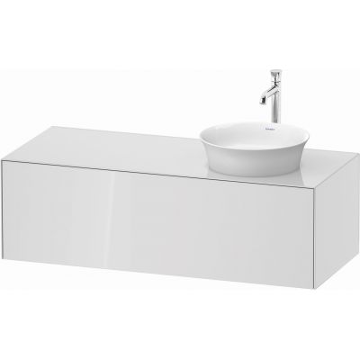 Duravit White Tulip szafka 130 cm podumywalkowa wisząca prawa biały wysoki połysk WT4977R8585