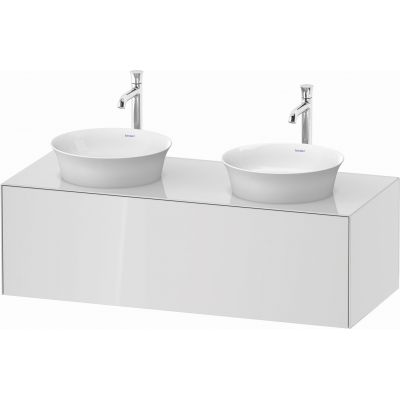 Duravit White Tulip szafka 130 cm podumywalkowa wisząca biały wysoki połysk WT4978B8585