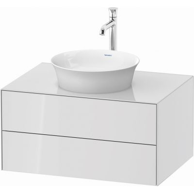 Duravit White Tulip szafka 80 cm podumywalkowa wisząca biały wysoki połysk WT498508585