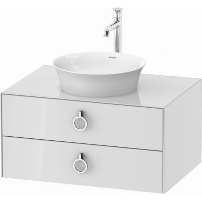 Duravit White Tulip szafka 80 cm podumywalkowa wisząca biały wysoki połysk WT499008585