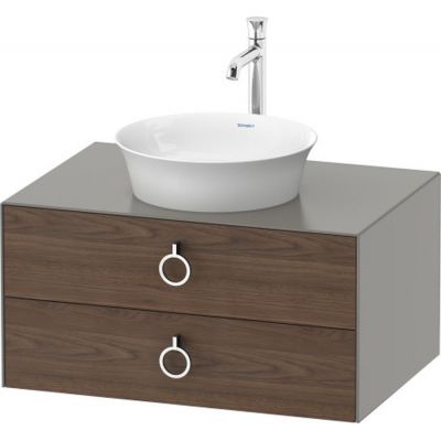 Duravit White Tulip szafka 80 cm podumywalkowa wisząca orzech amerykański lity WT499007792