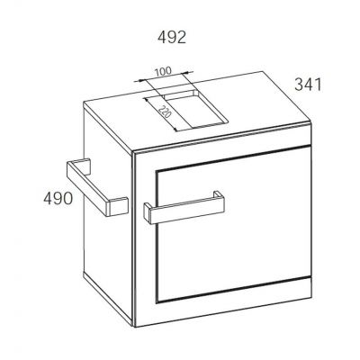 Elita Qubic szafka 50 cm podumywalkowa biała 166171