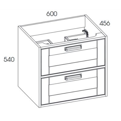 Elita Inge szafka 60 cm podumywalkowa biały mat 166487