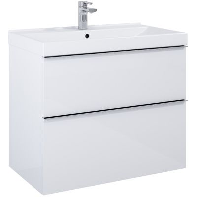 Elita Look szafka 80 cm podumywalkowa wisząca biały połysk 167081