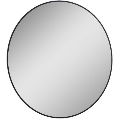 Elita Sharon Round lustro 80 cm okrągłe z oświetleniem LED rama czarna 168122