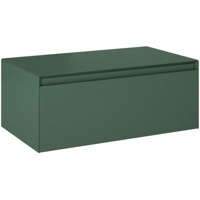 Elita Split Slim szafka 80 cm wisząca z blatem zielony mat 168936