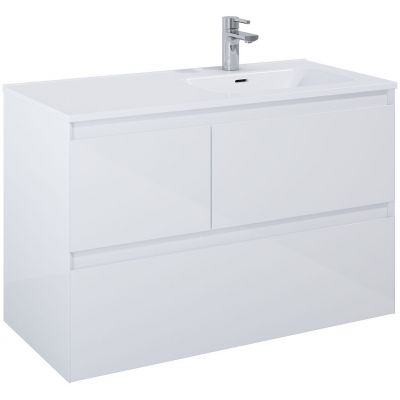 Elita Split szafka 100x45,8x63,5 cm podumywalkowa wisząca prawa biały połysk RE011005158060