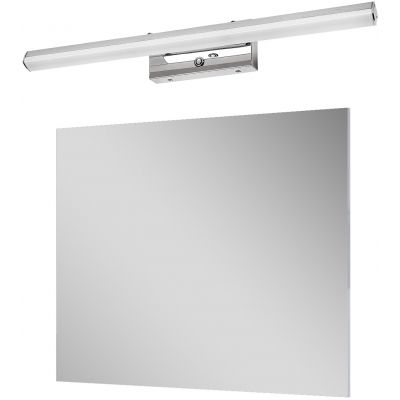 Zestaw Elita Sote lustro 100x80 cm prostokątne z kinkietem Rabalux Turgon 1x20W chrom (RE065804000010, 75017)