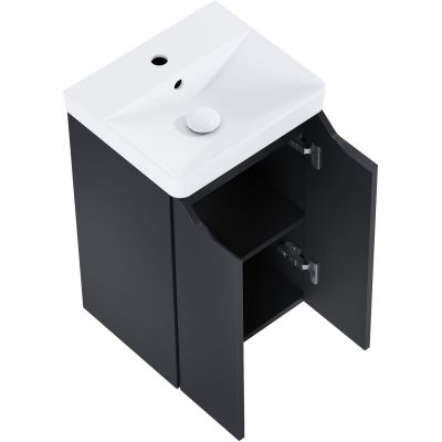 Elita Helo umywalka z szafką 40,8 cm czarny mat RE020400207160