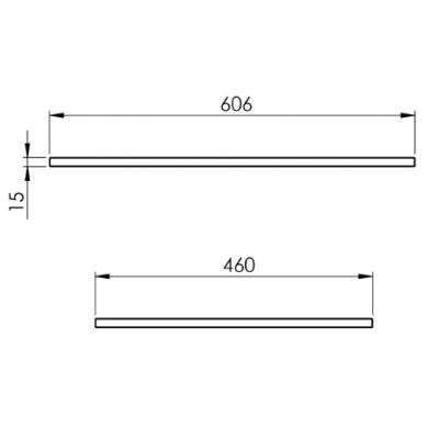 Elita ElitStone blat 60,6x45 cm forest green matt RE050600017010