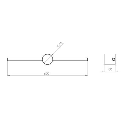 Elita Indus kinkiet 1x5 W chrom RE070600020040