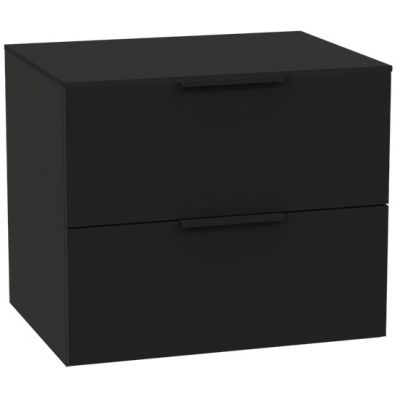 Zestaw Excellent Tuto 2.0 szafka 60 cm podumywalkowa wisząca z blatem czarny MLEX.2172.K.60.021B.BKBK