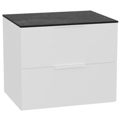 Zestaw Excellent Tuto 2.0 szafka 60 cm podumywalkowa wisząca z blatem biały-grafit MLEX.2172.K.60.02MA.WHWH