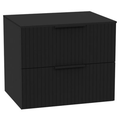 Zestaw Excellent Tuto 2.0 szafka 60 cm podumywalkowa wisząca z blatem czarny MLEX.2172.K.60.031B.BKBK