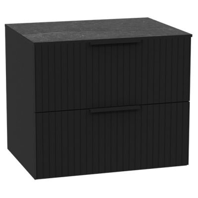 Excellent Tuto 2.0 szafka 60 cm podumywalkowa wisząca z blatem czarny-grafit MLEX.2172.K.60.03MA.BKBK