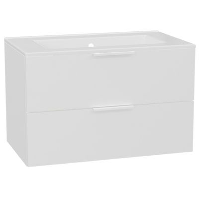 Zestaw Excellent Tuto 2.0 szafka 80 cm podumywalkowa wisząca z umywalką As biały MLEX.2172.K.80.0236.WHWH