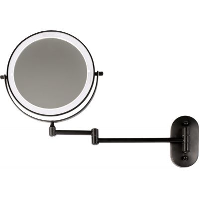 Faneco Como Black lustro kosmetyczne ścienne czarny mat M200LBSBL