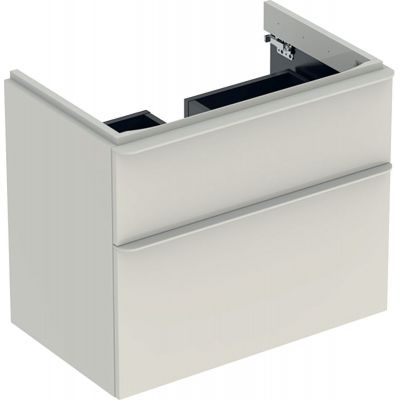 Geberit Smyle Square szafka 73,4 cm podumywalkowa wisząca sand grey 500.353.JL.1