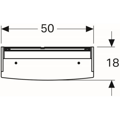 Geberit Option Basic szafka 50 cm lustrzana wisząca z oświetleniem LED 500.257.00.1