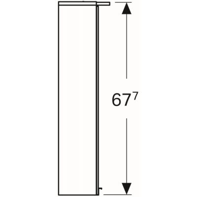 Geberit Option Basic szafka 55 cm lustrzana wisząca z oświetleniem LED 500.258.00.1
