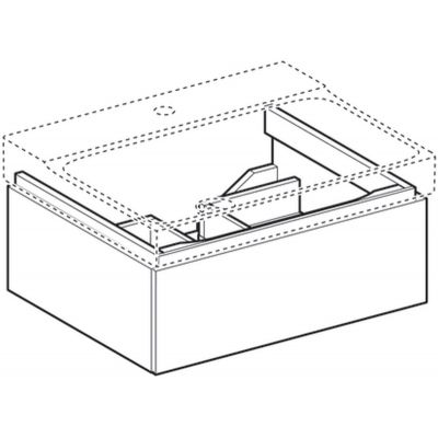 Geberit Xeno2 szafka 58x46,2x22 cm podumywalkowa wisząca 500.505.43.1