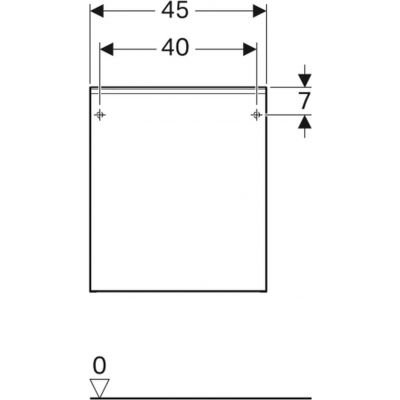 Geberit Acanto szafka 45 cm boczna wisząca sand 500.618.JL.2