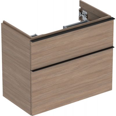 Geberit iCon szafka 74 cm podumywalkowa wisząca dąb/lava mat 502.308.JH.1