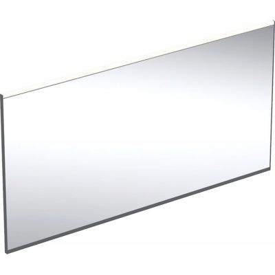 Geberit Option Plus Square lustro 135x70 cm prostokątne z oświetleniem LED czarny mat 502.786.14.1