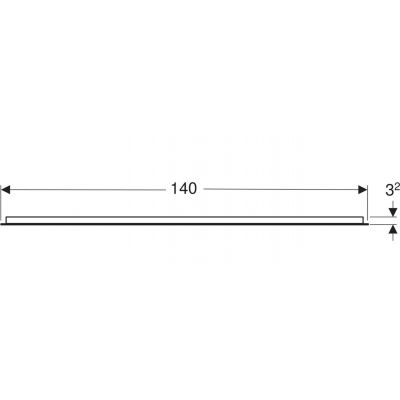 Geberit Option Basic Square lustro 140x90 cm prostokątne z oświetleniem LED 502.816.00.1