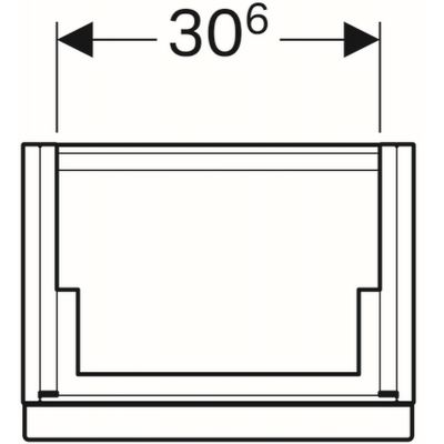 Geberit iCon szafka 37 cm podumywalkowa wisząca biały mat 841037000