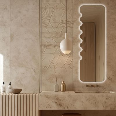 Guarda Harmony no.2 lustro 40x80 cm z oświetleniem opti white FLA-HAR2-40X80-LI12V-O